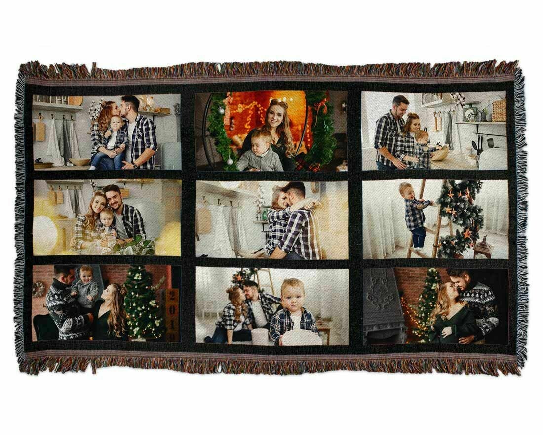 Custom Nine Panel Throw Blanket*