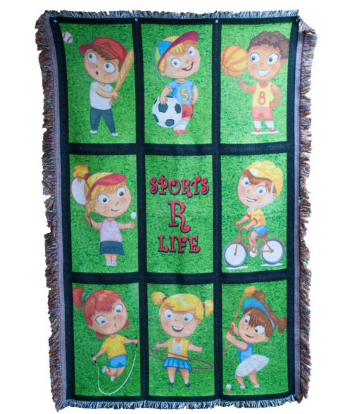 Custom Nine Panel Throw Blanket*