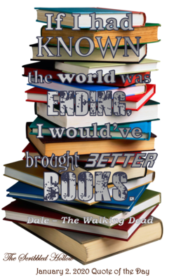 World Ending &amp; Better Books Magnet - Jan 2nd Quote
