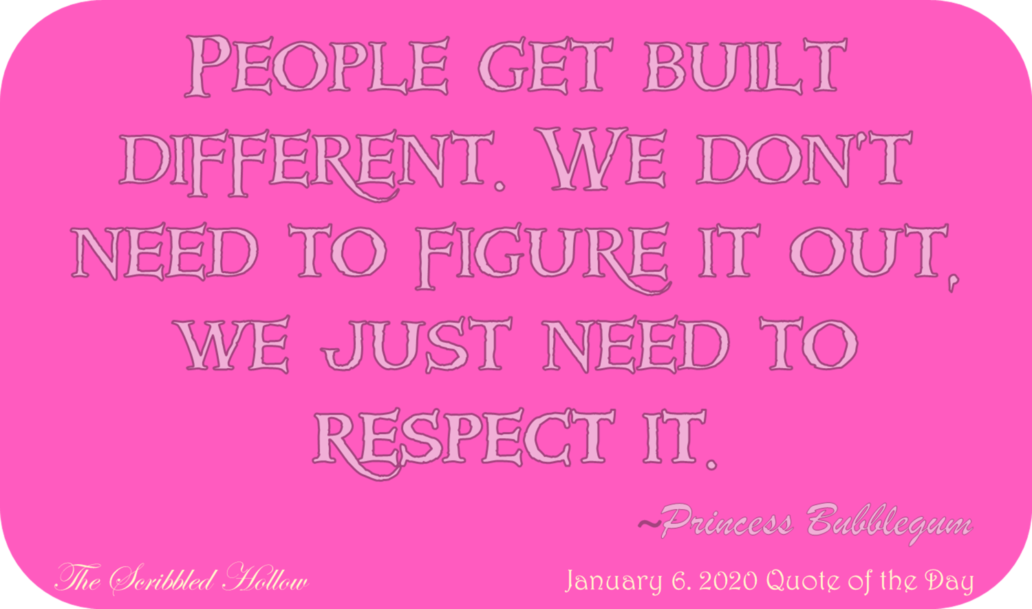 Built Different - Princess Bubblegum Magnet - Jan 6th Quote