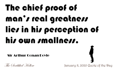 Greatness is a Perception of Smallness Magnet - Jan 8th Quote