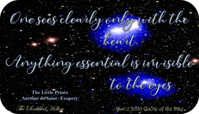 Sees clearly with the heart Magnet - April 2nd Quote