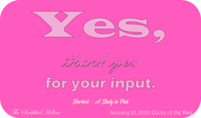 Yes, Thank you for input Magnet - Jan 25th quote