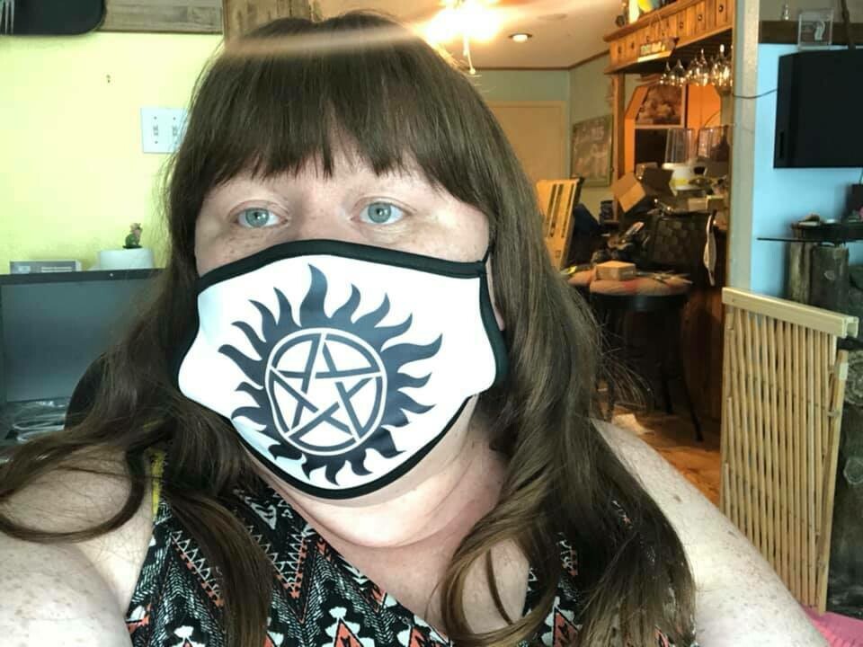 Antipossession Tattoo 3-ply Face Mask