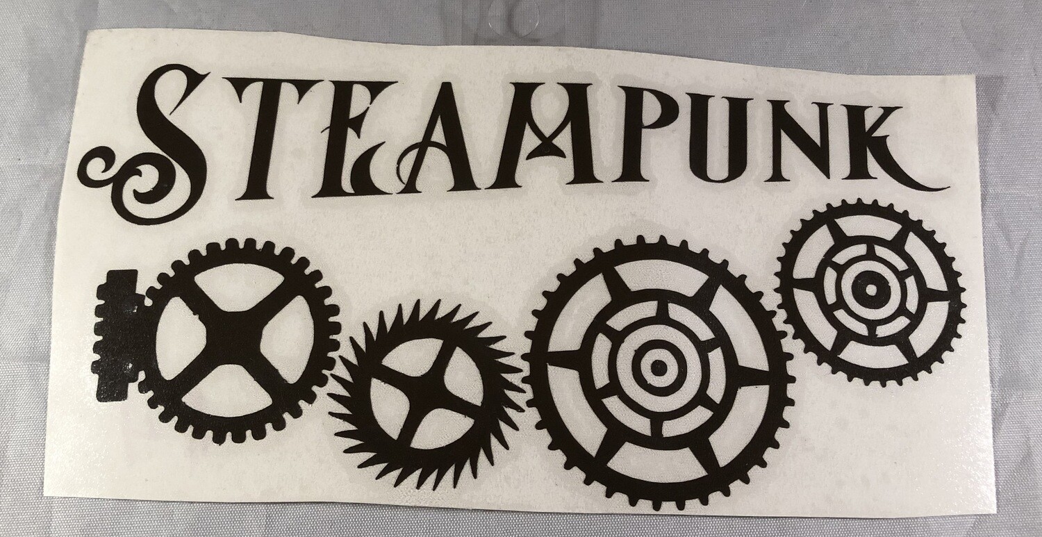 Steampunk Gears Vinyl Sticker