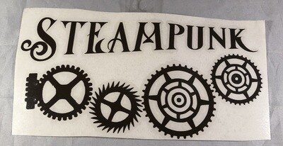 Steampunk Gears Vinyl Sticker