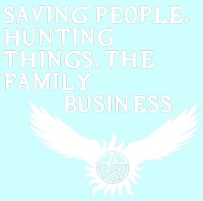 Saving People, Hunting Things, The Family Business w/emblem