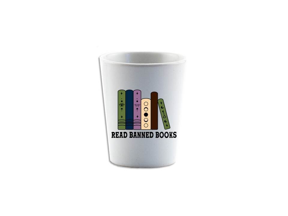 Read Banned Books w/Witchy Vibe Shot Glass