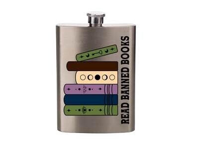 Read Banned Books w/Witchy Vibe Flask
