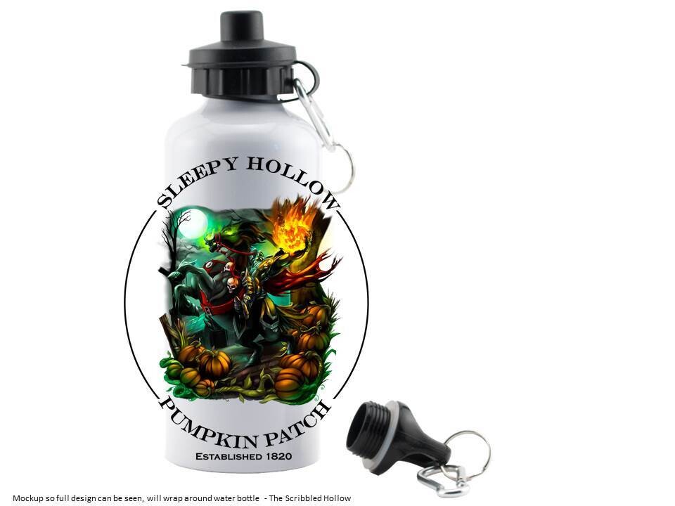 Sleepy Hollow Pumpkin Patch Water Bottle