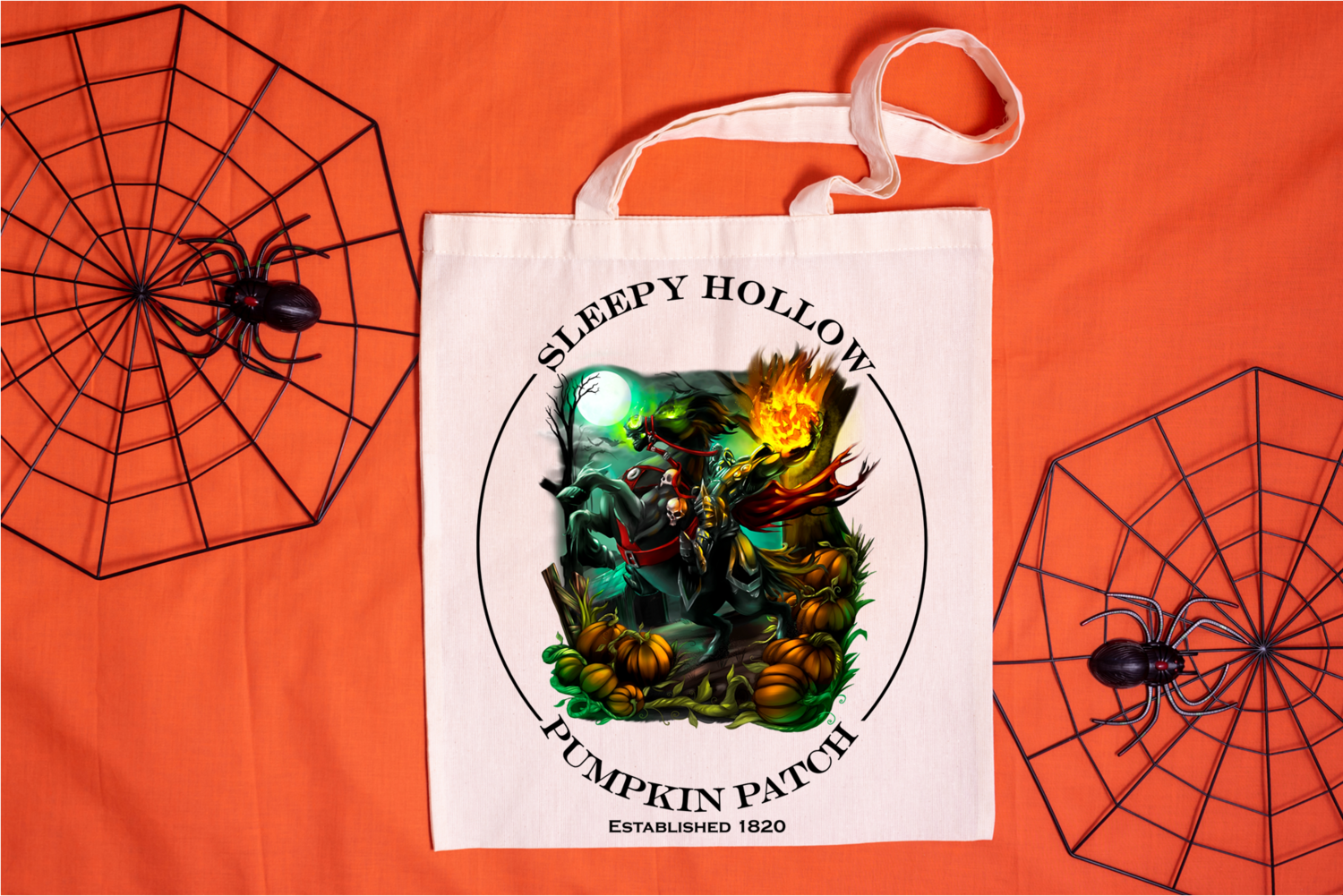 Sleepy Hollow Pumpkin Patch  Tote Bag