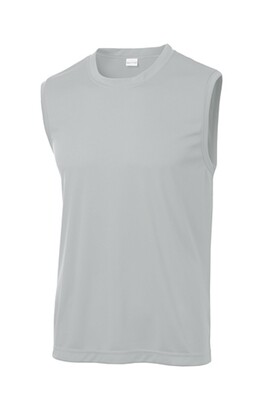 Custom Silver Sleeveless Shirt