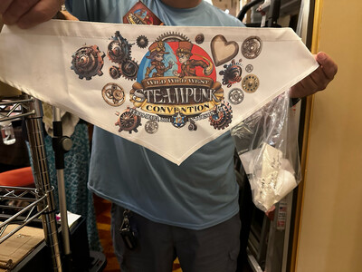 Wild Wild West Steampunk Con Dog Bandanna