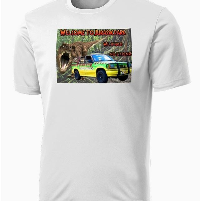 Jurassic Park - T-Rex and Jeep Shirt
