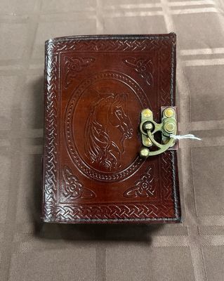 Unicorn Embossed Leather Journal