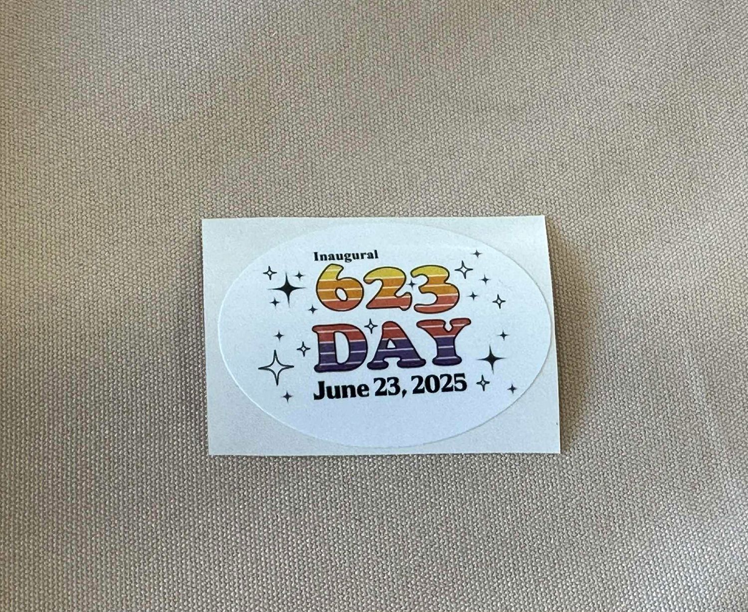 623 Day Sticker