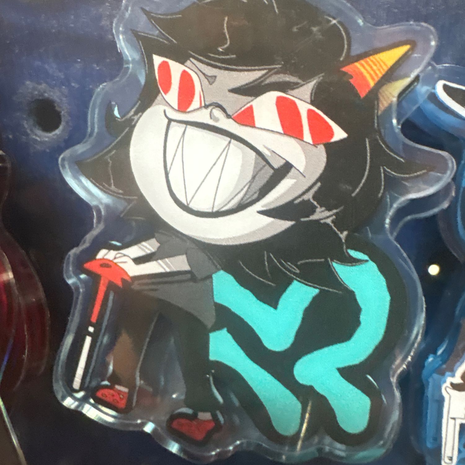 Terezi homestuck 3in keychain blue