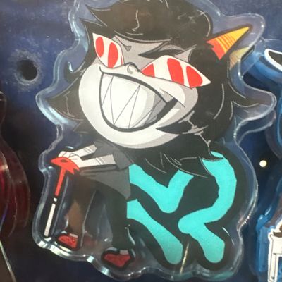 Terezi homestuck 3in keychain blue