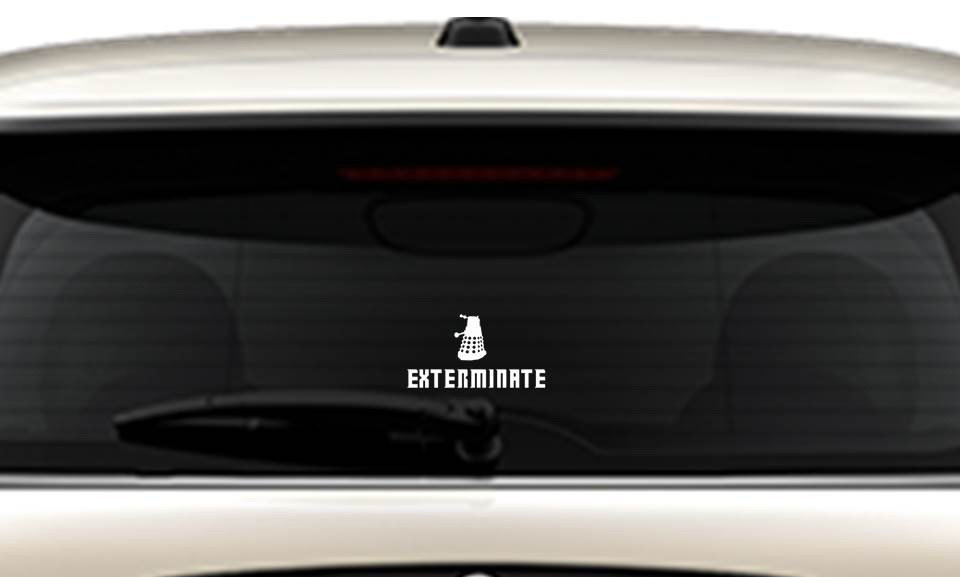 Exterminate with Dalek on Car