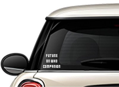 Future Dr Who Companion Vinyl Sticker