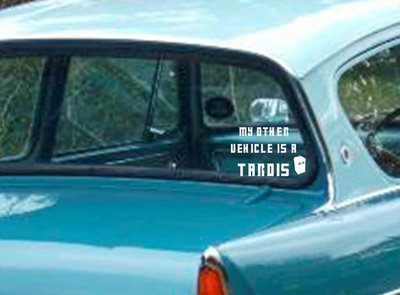 My Other Vehicle is a TARDIS Vinyl Sticker