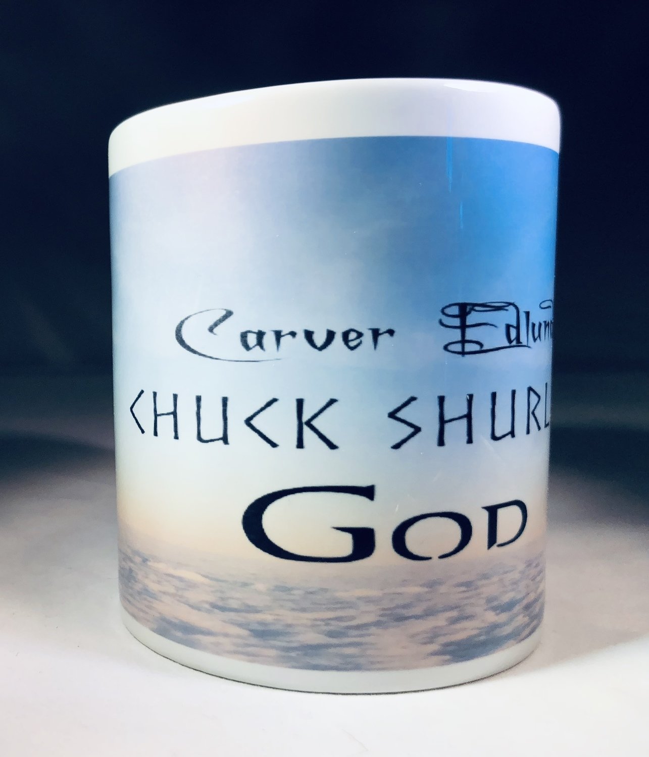 Carver Edlund, Chuck Shurley, God  Mug