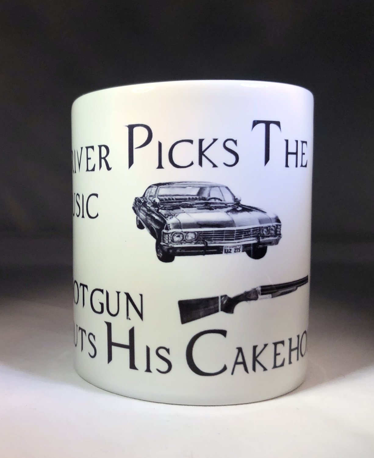 Driver Picks the Music, Shotgun Shuts His Cakehole Mug