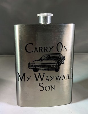Carry on My Wayward Son Flask