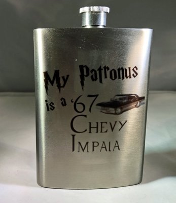 My Patronus is a '67 Chevy Impala Flask