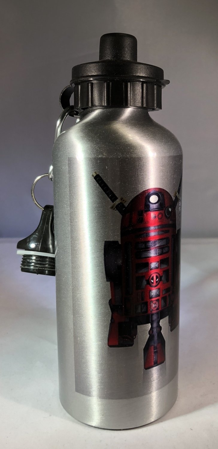 Deadpool R2 D2 Water Bottle