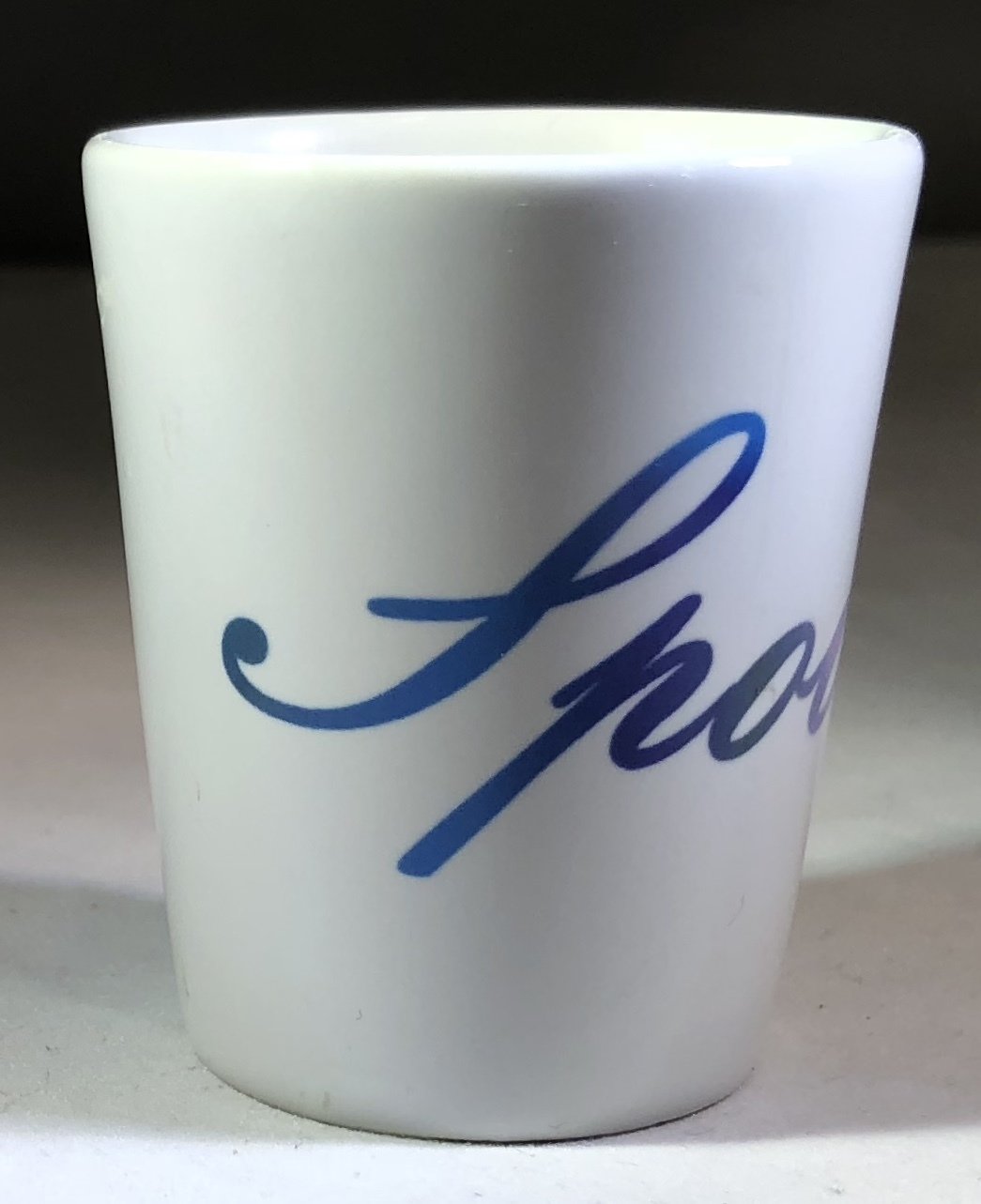 Spoilers Shot Glass