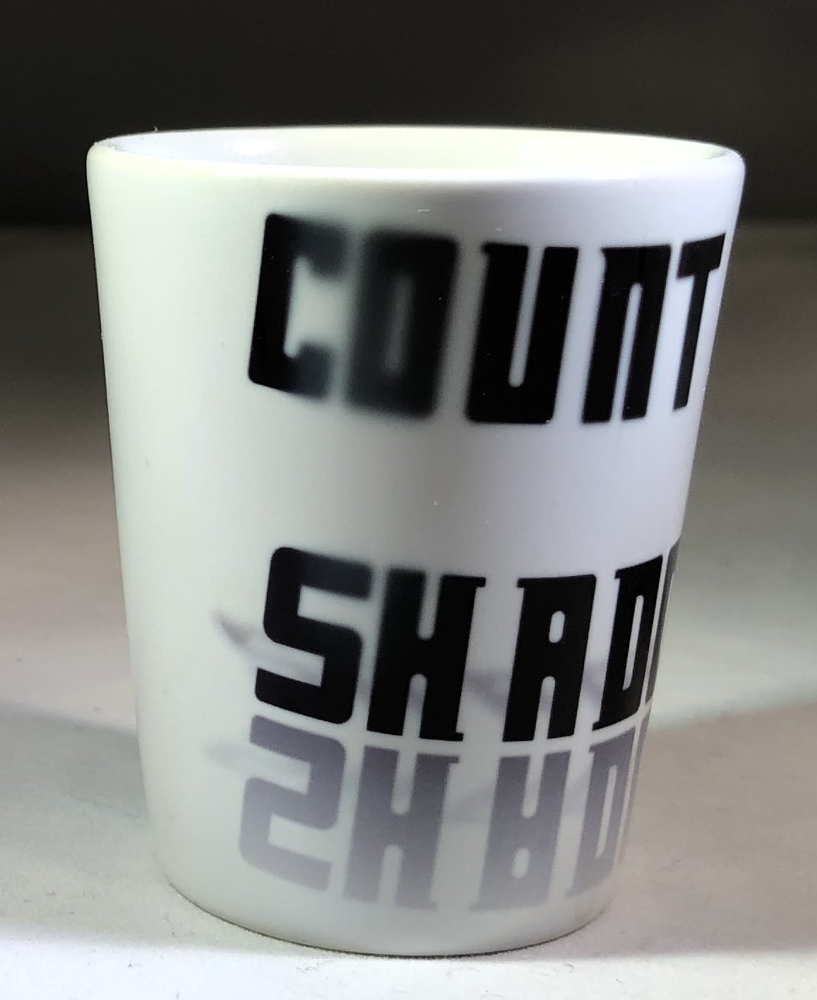 Count the Shadows Shot Glass