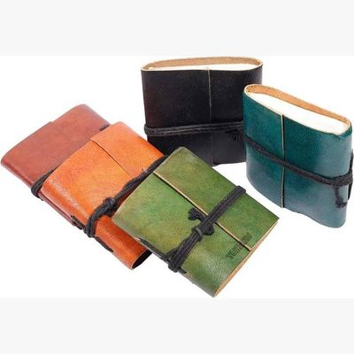 Mini Compact Leather Journal Diary Vintage Handmade Diary