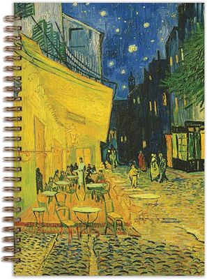 Van Gogh's Terrace at Night Wire-o Journal