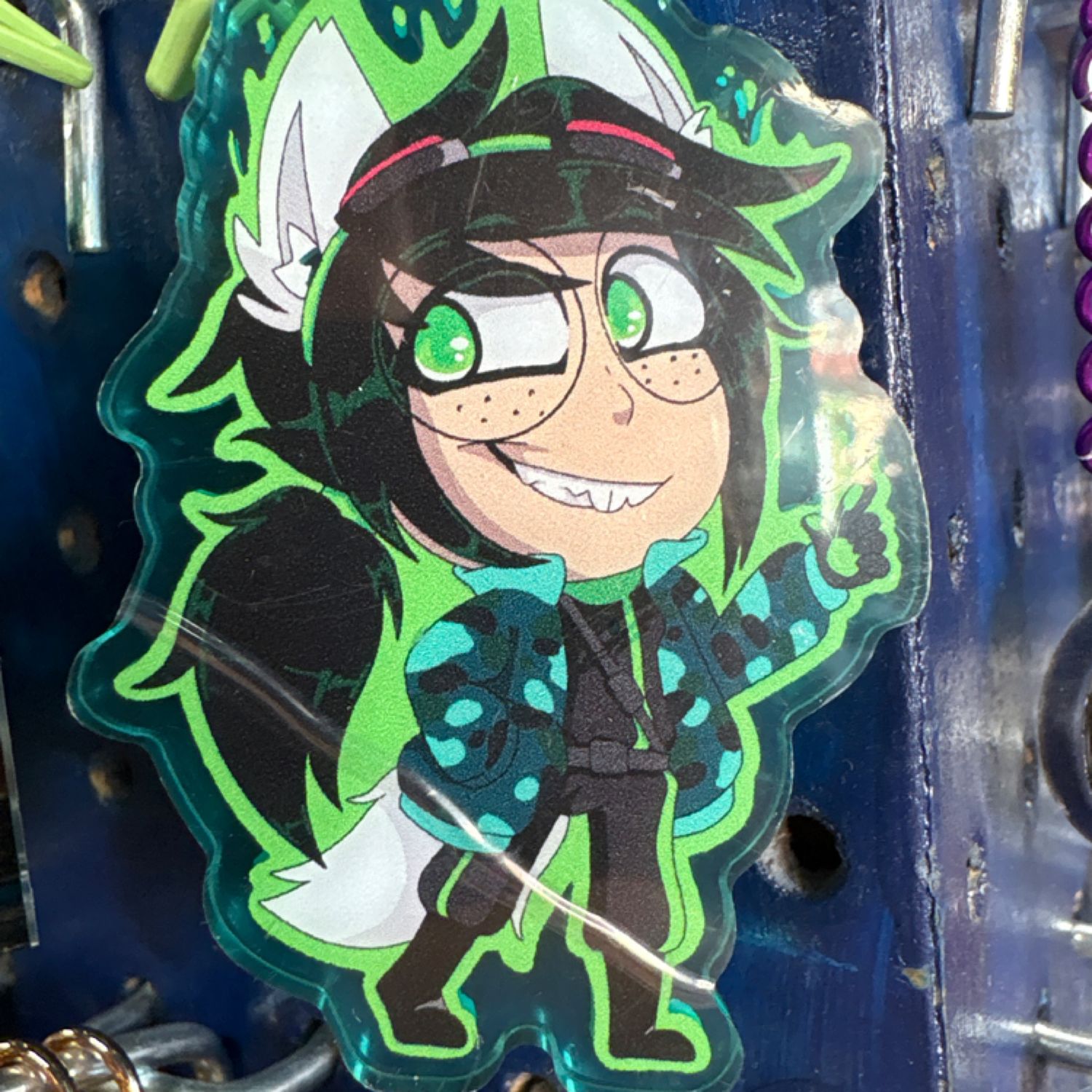 Jade Harley homestuck2 3” keychain homestuck green