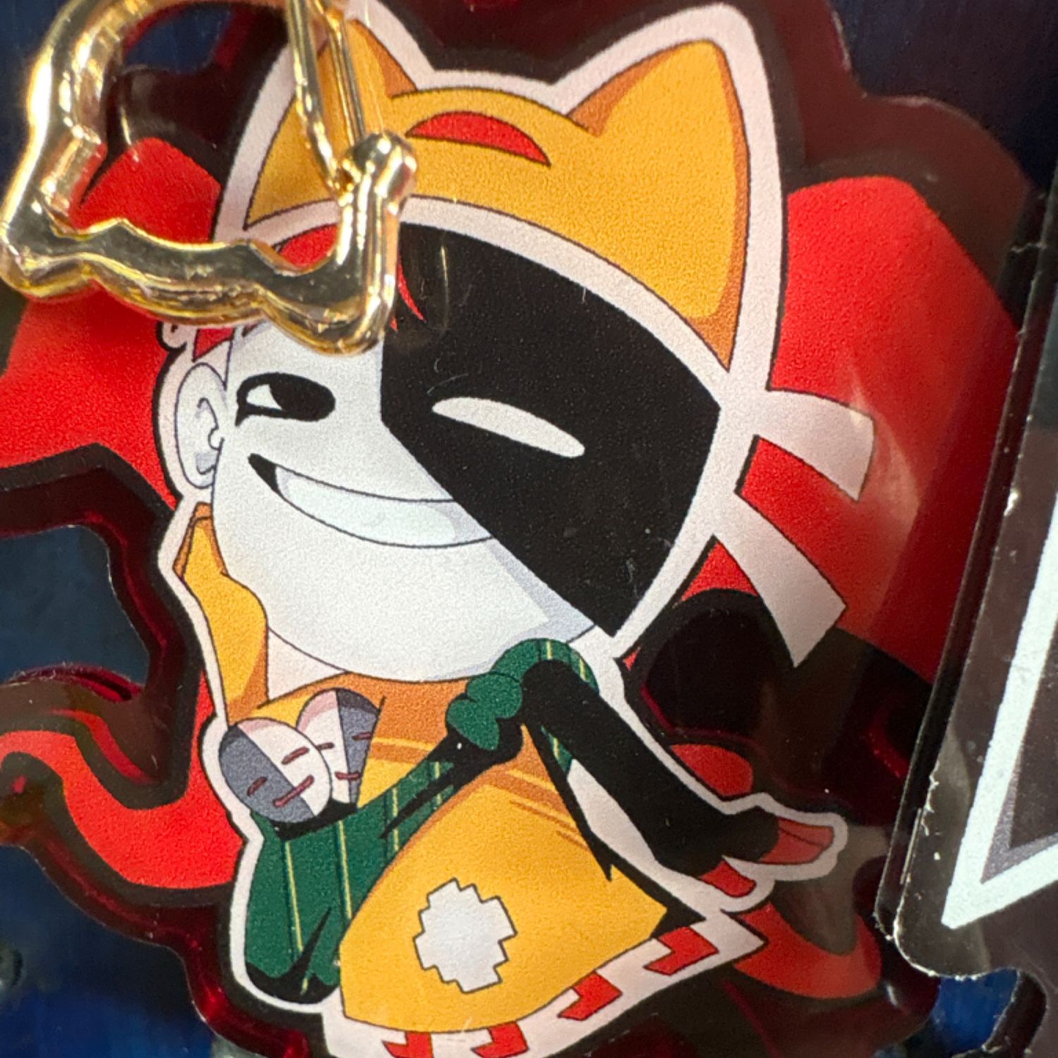 Taskin maiden ena dream bbq 3” keychain red yellow