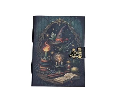 Book of Shadows Leather Journal Grimoire Spellbook Diary