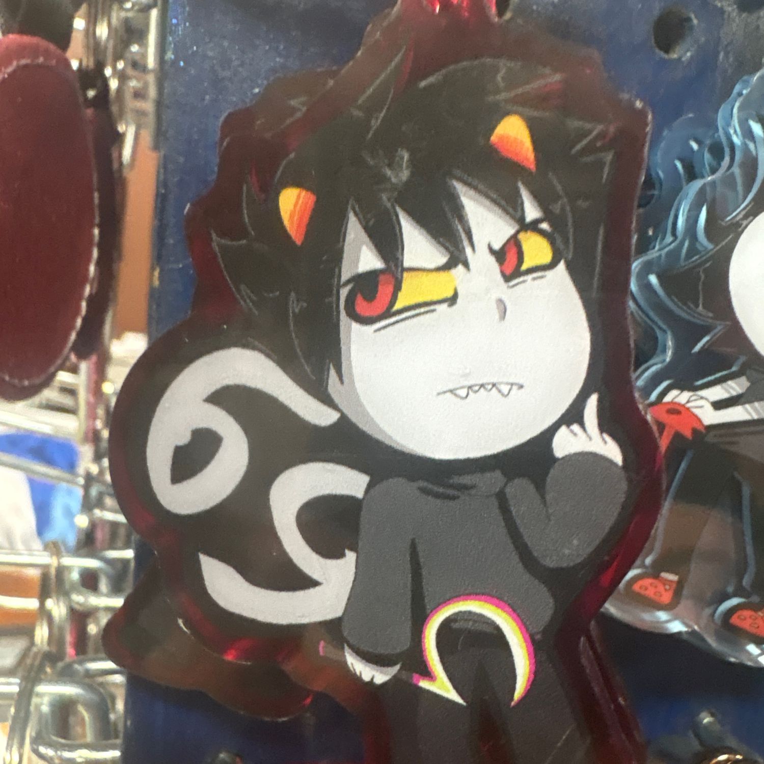 Karkat homestuck 3 in keychain red 
