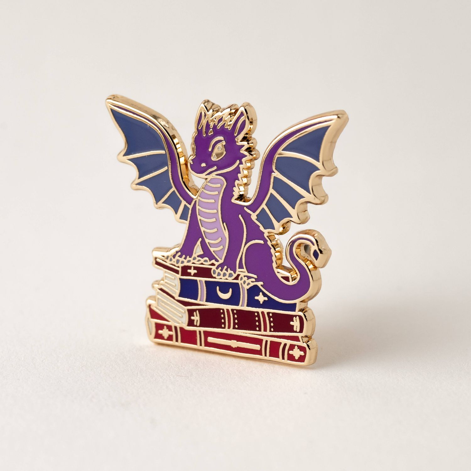 Dragon Fantasy Book Pin - Literary Gifts, Fantasy Gifts