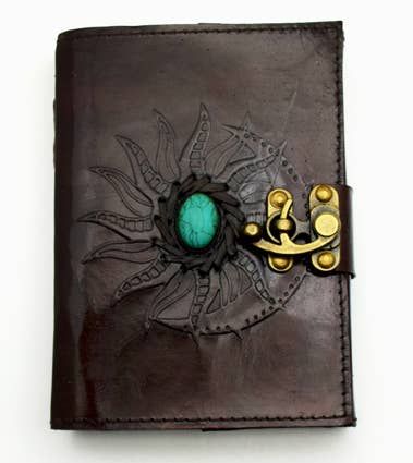 3124 Sun Moon Leather Embossed Journal