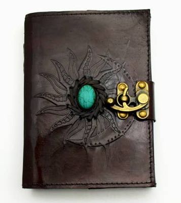 3124 Sun Moon Leather Embossed Journal