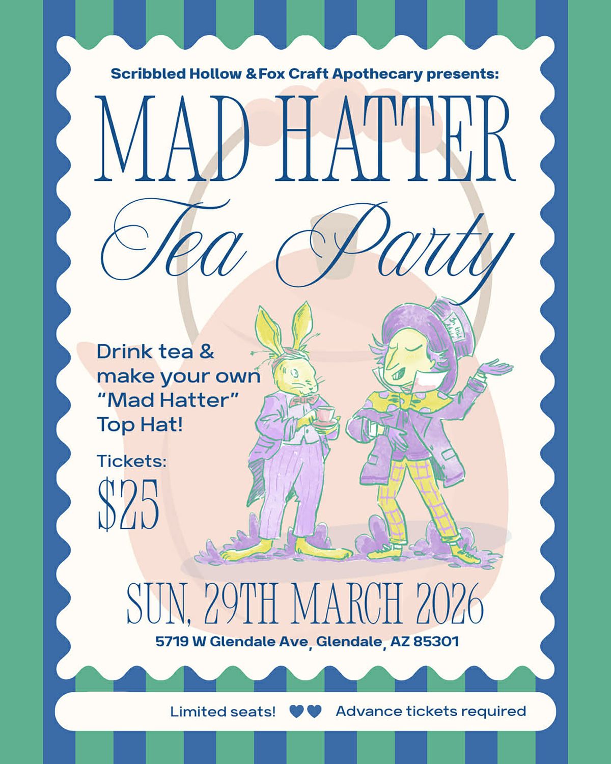 Mad Hatter Tea Party Ticket