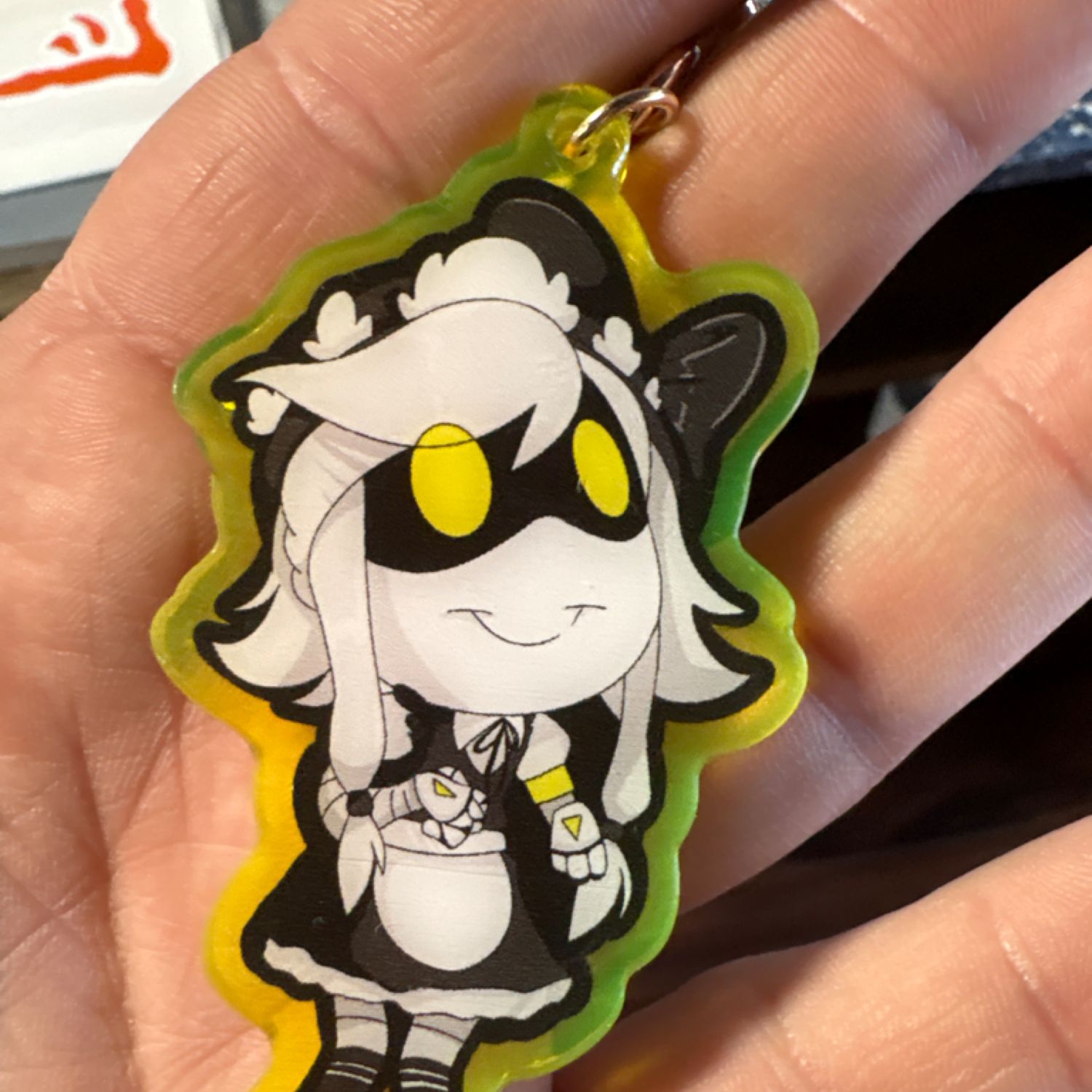 Gala cyn keychain murder drones yellow 