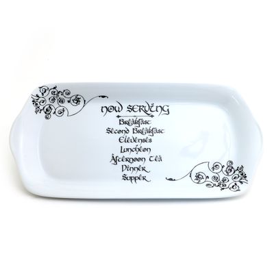 Lord of The Rings Oblong platter, Second Breakfast, Hobbit