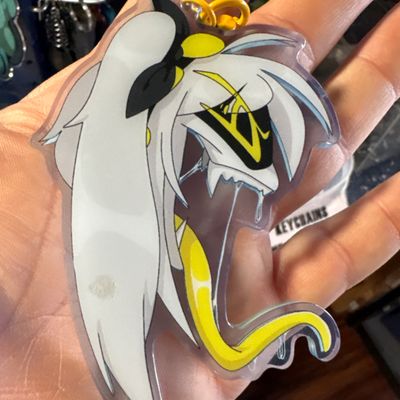 Murder drones j mouth keychain yellow
