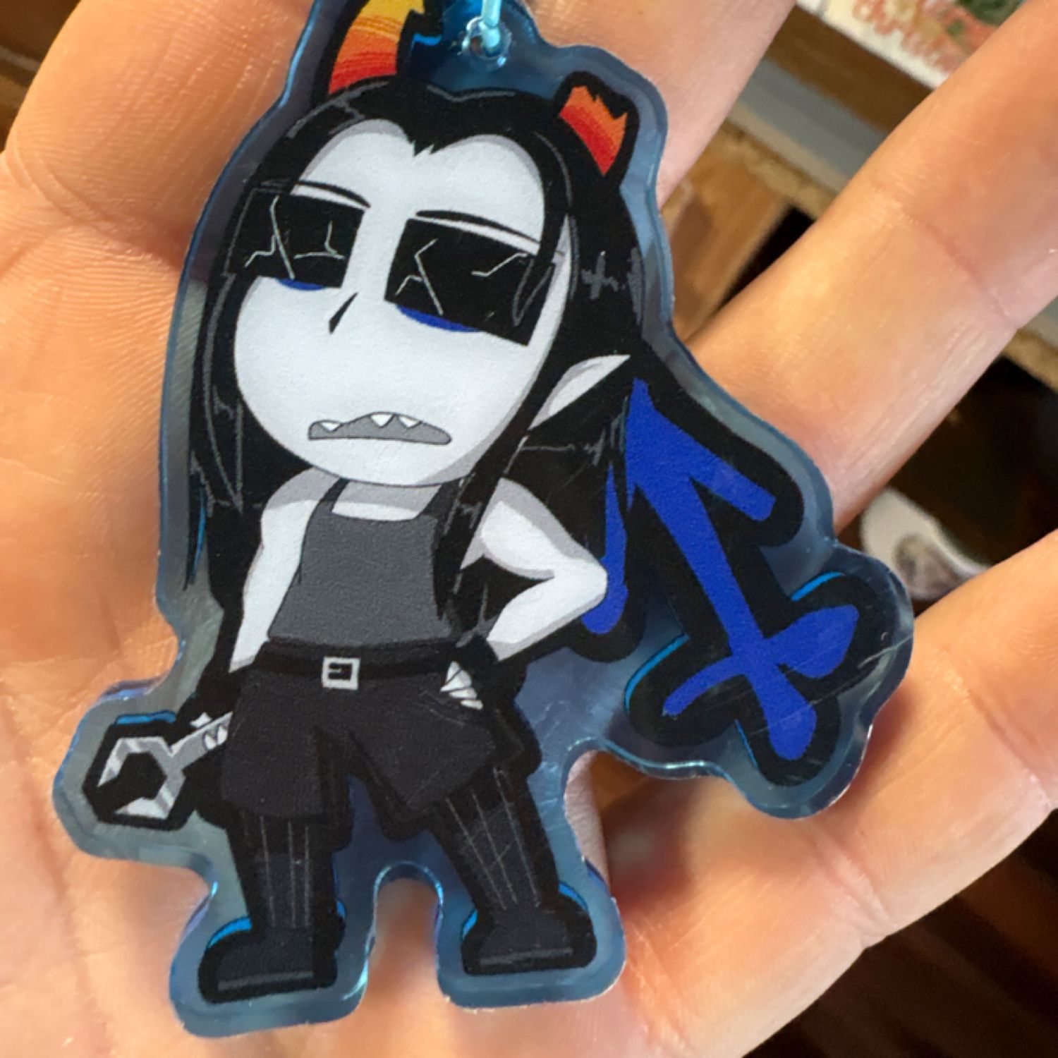 Equius keychain blue 