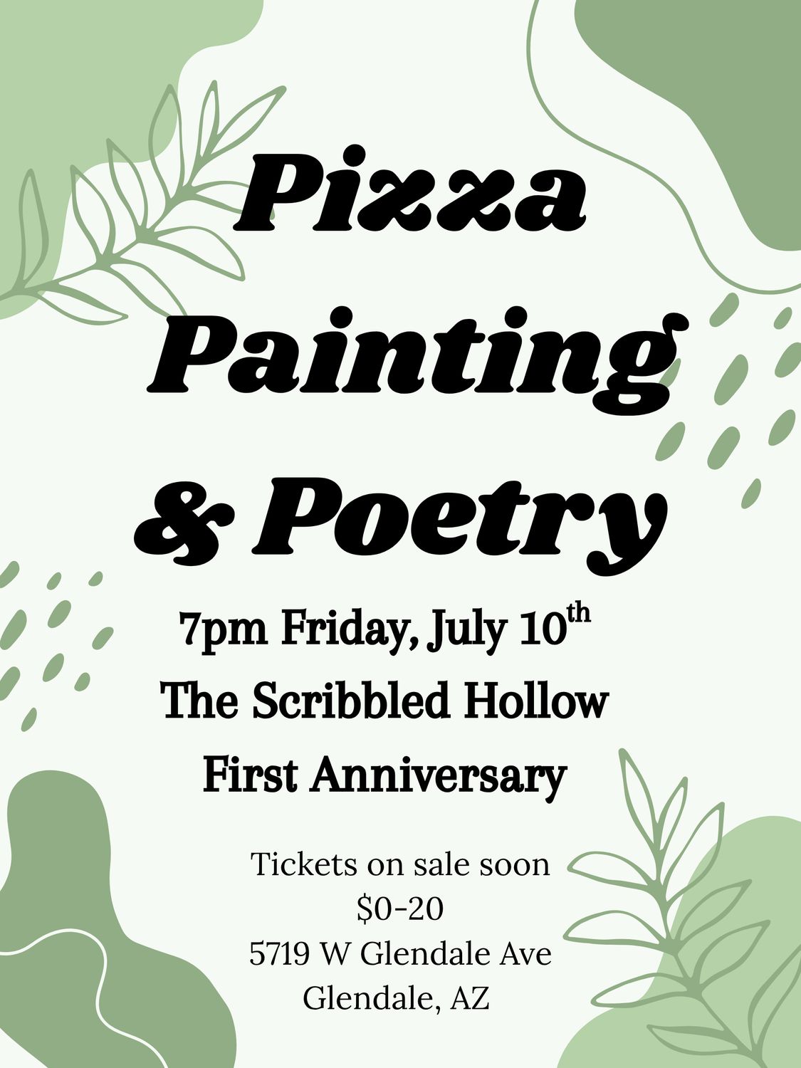 Pizza, Painting, &amp; Poetry