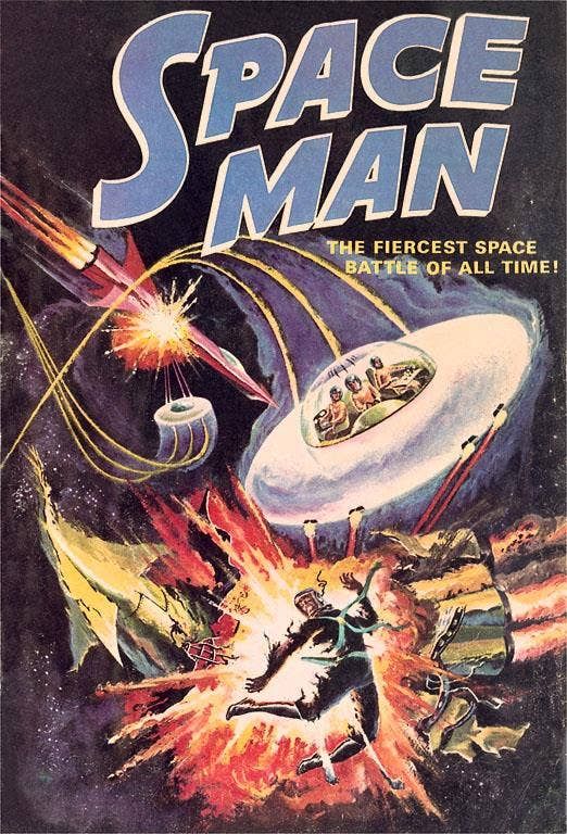 Postcard OS-44 Spaceman Comic