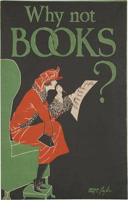 Postcard LT-391 Why Not Books?