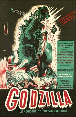 Postcard PH-90 French Godzilla Poster
